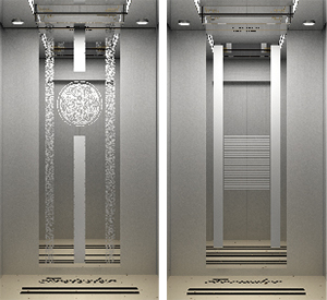 至简系列乘客电梯定制FL-K2102蚀刻纹